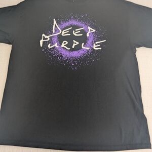 DEEP PURPLE 2024 World Tour Black T-shirt Cities/Dates on Back XL
